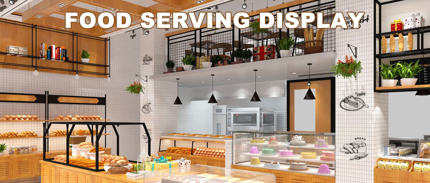 Wholesale OEM ODM Food Serving Display Tray with Clear Roll Top Cover Reusable Platter Cake Pastry Dessert Display Tray Plate Case with Lid for Food Buffet Factory & Supplier