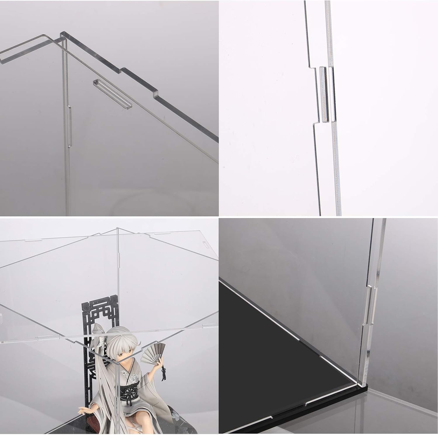 Wholesale OEM ODM A+ DESIGN Clear Acrylic Display Case Assemble Collectibles Box Alternative Glass Case for Display Action Figures Home Storage & Organizing Toys (9x9x9 inch; 23x23x23 cm) Factory & Supplier