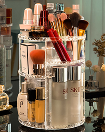 Private Label JessLab Acrylic Makeup Organizers, 3-Section Bathroom Organizer for Drawer, Cosmetic Display Cases for Vanity, Countertop, Desk, Kitchen, and Cabinet Storage Factory Direct Price