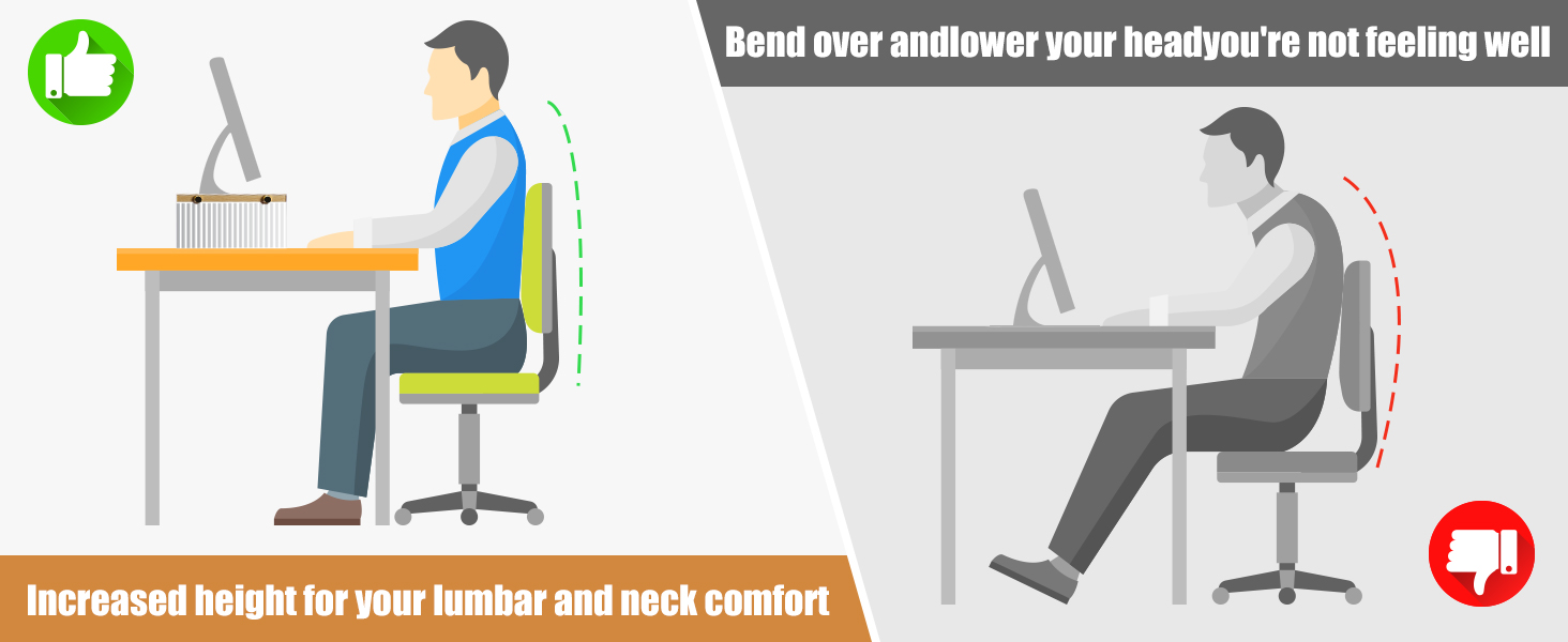 Wood Adjustable Monitor Riser for Desk