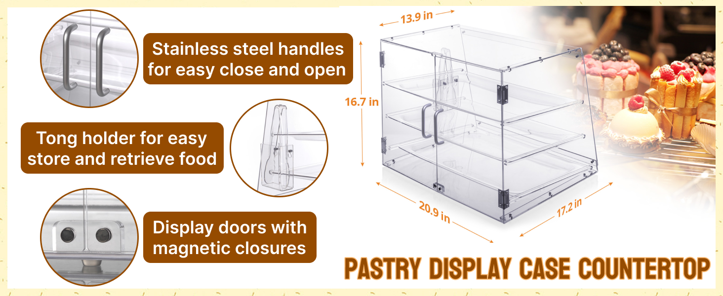 pastry display case countertop