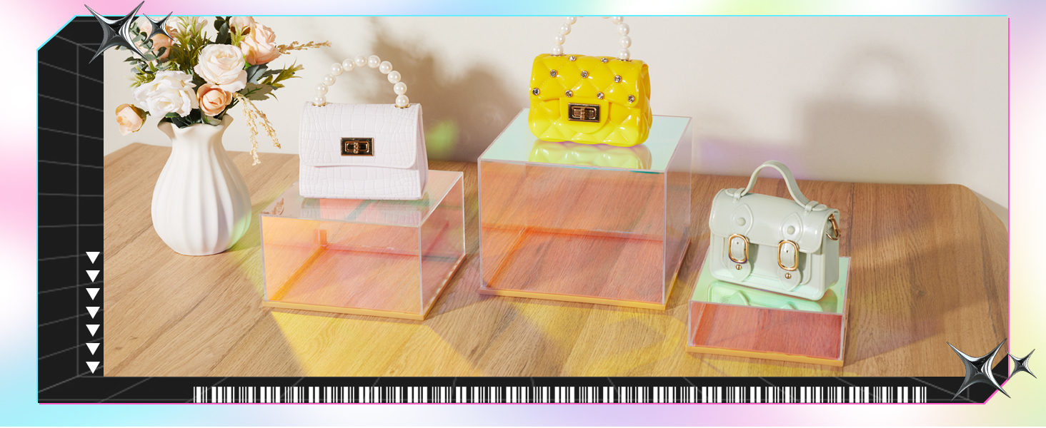 acrylic display risers