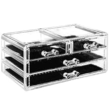 acrylic makeup holder makeup organiser makeup organizer makeup organixer cosmetic storage mackup