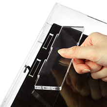 acrylic locking showcase box