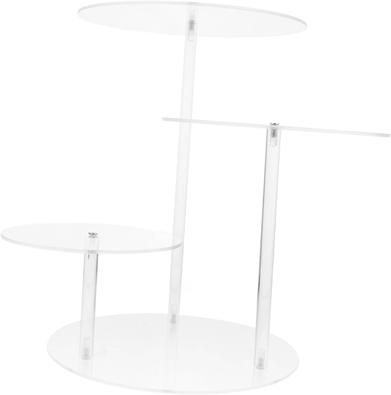 1 Set Elegant Tiered Cake Stand Clear Display Rack for Cakes Cupcakes Treats for Weddings Parties Special Occasions Enhance Your Dessert Table Decor