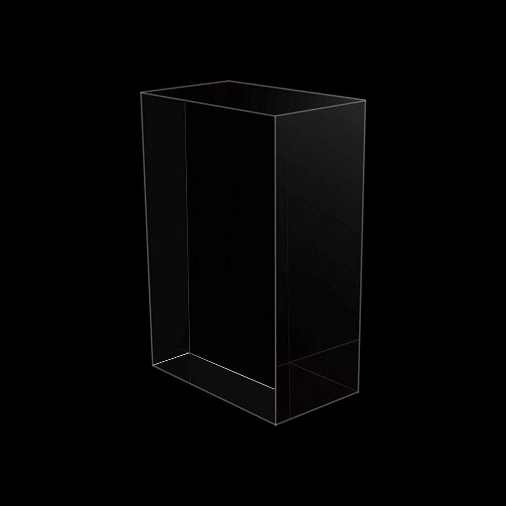 ODM Clear Solid Acrylic Block - 6" x 4" x 2.36" All Diamond Polished Rectangle Clear Acrylic Cube for Display - Plexiglass Lucite Jewellery Block Custom Logo Service