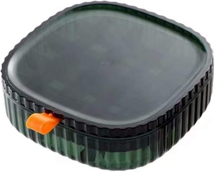 Jewelry Organizer Box, Acrylic Earring Organizer Jewelry Box with Compartment Tray, Green Storage Box for Rings Bracelet Necklaces, 2 Layer Travel Jewelry Case Gift