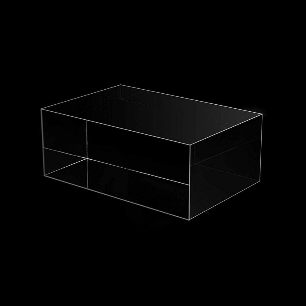 ODM Clear Solid Acrylic Block - 6" x 4" x 2.36" All Diamond Polished Rectangle Clear Acrylic Cube for Display - Plexiglass Lucite Jewellery Block Custom Logo Service