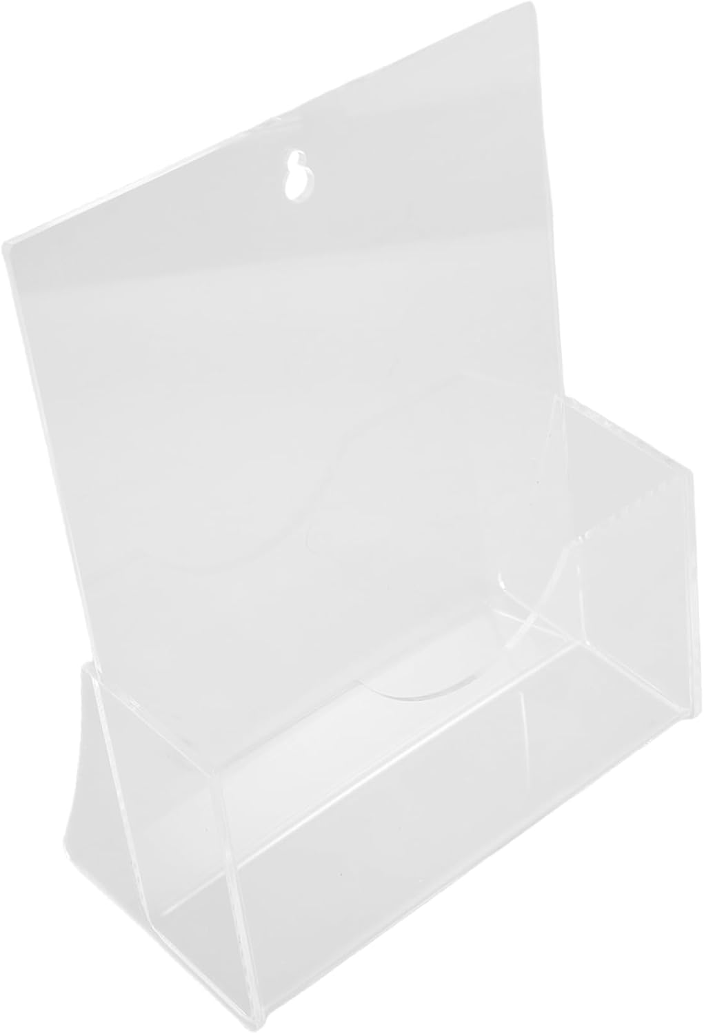 Acrylic Brochure Holder Clear Document Display Stand for Magazines Flyers and Pamphlets Lightweight and Modern Organizer for Home Office and Retail Use