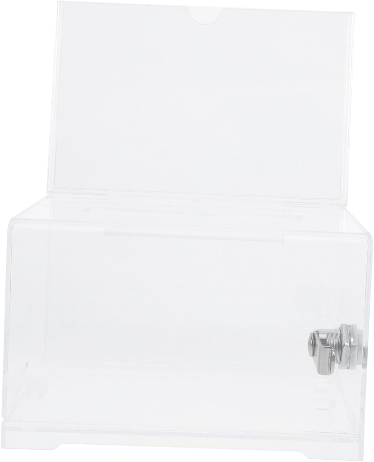 Card Storage Box for Exhibitions Acrylic Business Card Display Lockable Voting Box