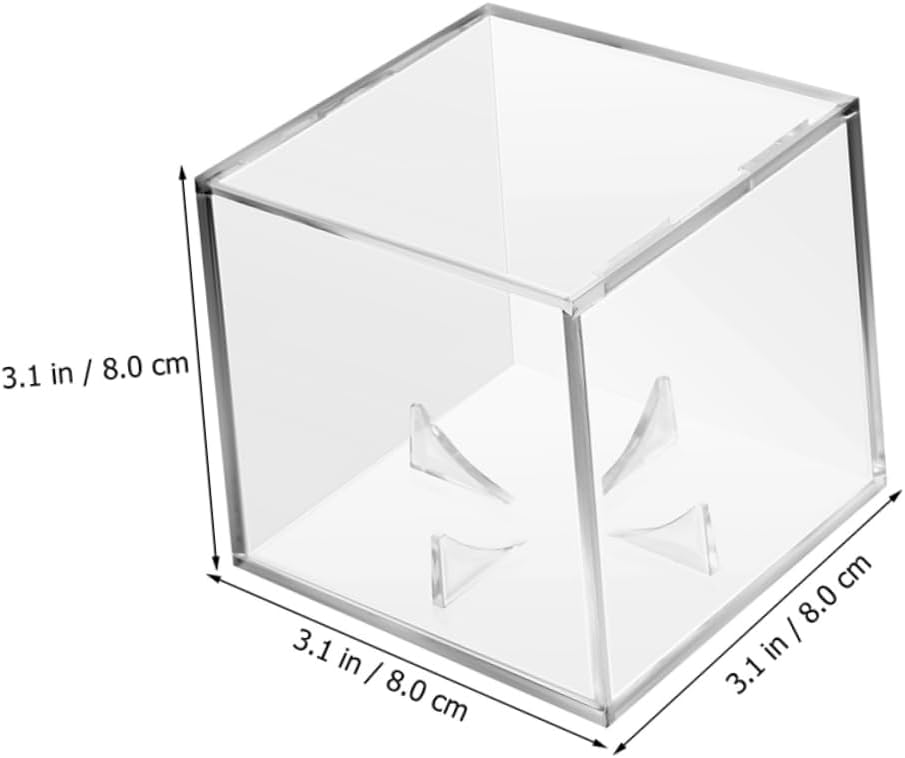 ODM 3pcs Clear Acrylic Baseball Display Case with Stand Transparent Cube Holder for Autographed Baseballs Memorabilia Showcases and Collectible Storage Custom Logo Service