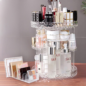 acrylic cosmetic countertop makeup organizer organizers perfume storage vanity