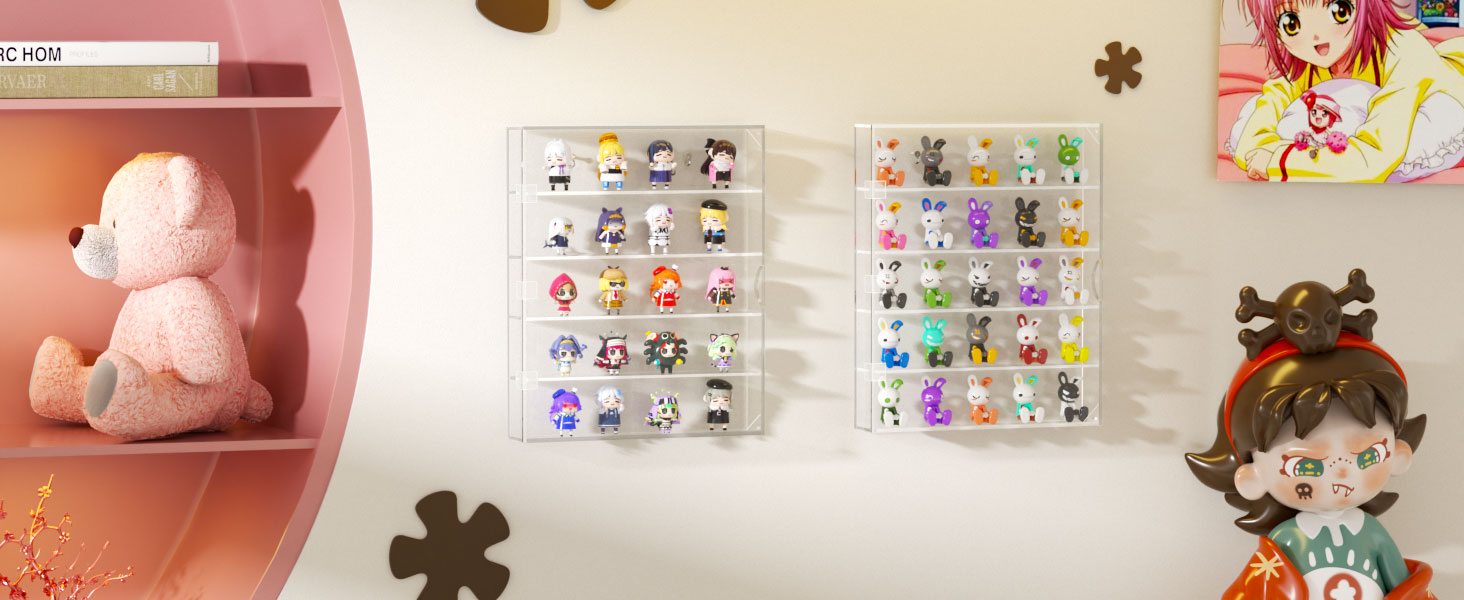 clear display case for figures
