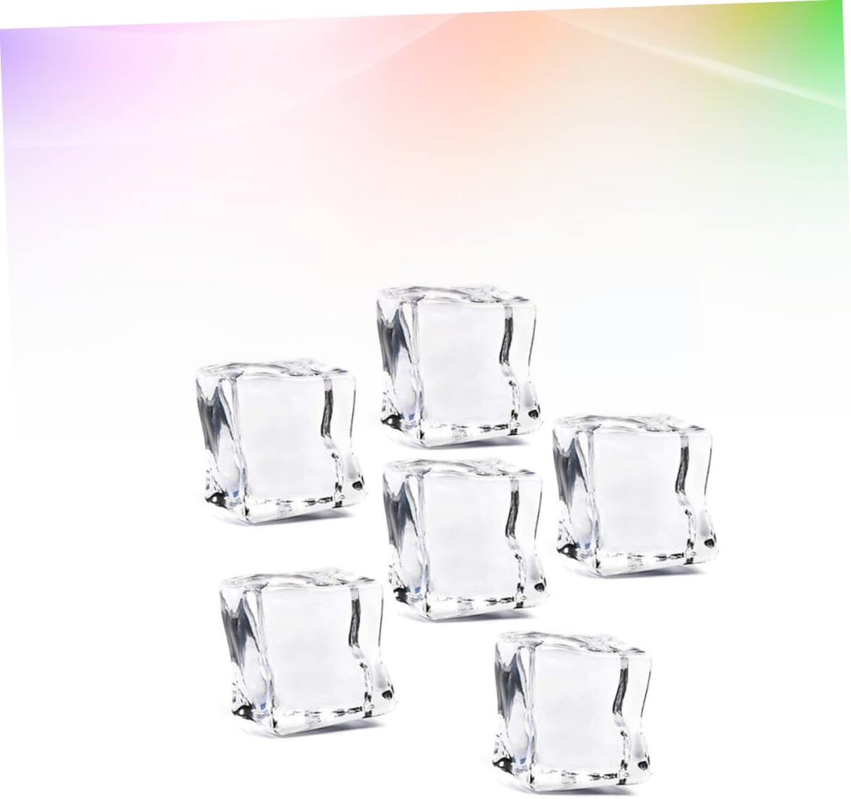 ODM ABOOFAN 50Pcs Clear Acrylic Ice Cubes Realistic Fake Ice Cubes for Photography Props Vase Fillers Kitchen Decor Party Wedding Decorations Custom Logo Service
