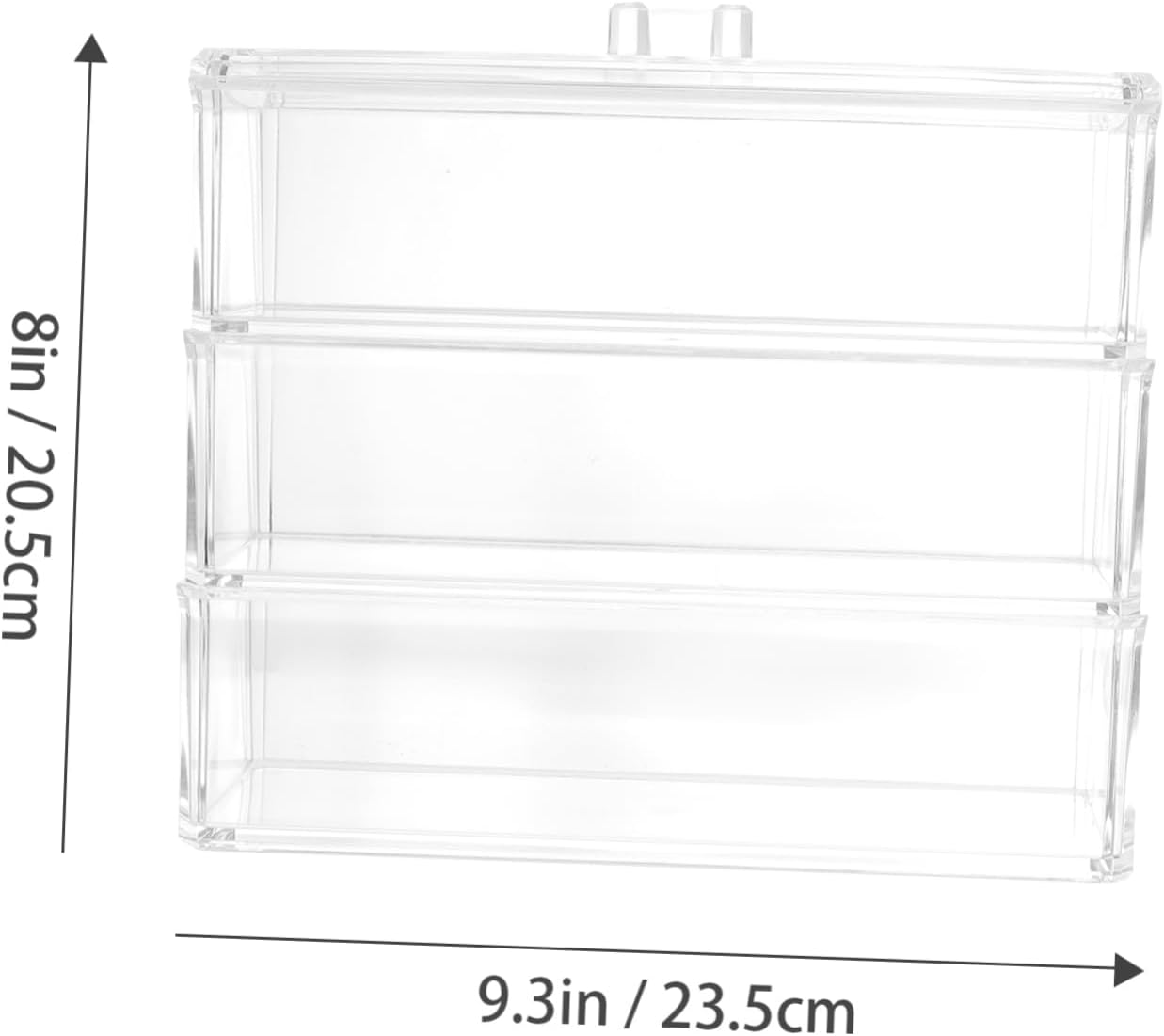 Private Label 1Pc Acrylic Makeup Storage Box Multi Function Desktop Organizer with Lid Durable Easy to Clean Sundries Holder for Cosmetics Skincare and Accessories Stylish Space Saving Custom Logo Service