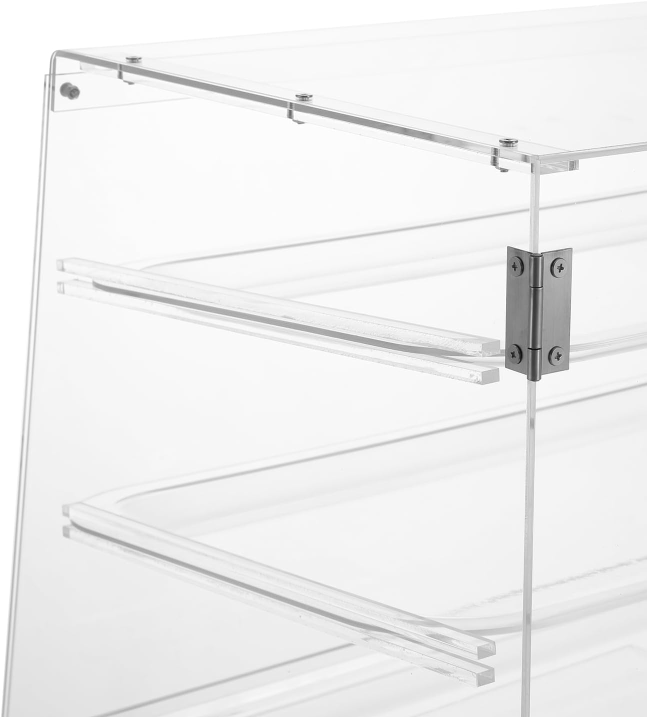 Wholesale OEM ODM 3 Tiers Acrylic Bakery Display Case, Countertop Pastry Display Cabinet for Bread, Dessert, Cookie, 3 Trays Biscuit Exhibition Box for Coffee Shop, Snack Store, 21.3'' x 17.3'' x 16.5'' Factory & Supplier