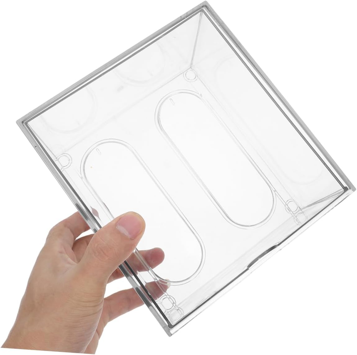 Private Label Stackable Clear Acrylic Makeup Organizer Drawer Transparent Cosmetic Storage Box for Vanity Bathroom Facial Tissue Organizer with Elegant Design Custom Logo Service