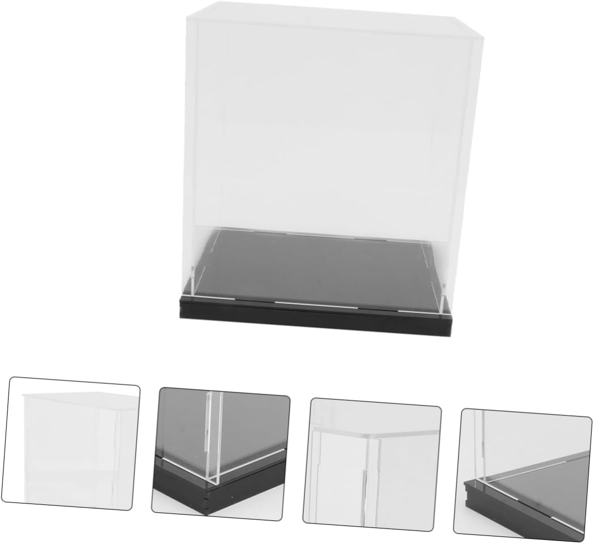 ODM KICHOUSE Clear Acrylic Display Case for Models Transparent Cube Organizer for Countertop and Dustproof Showcase for Collectibles Storage Custom Logo Service