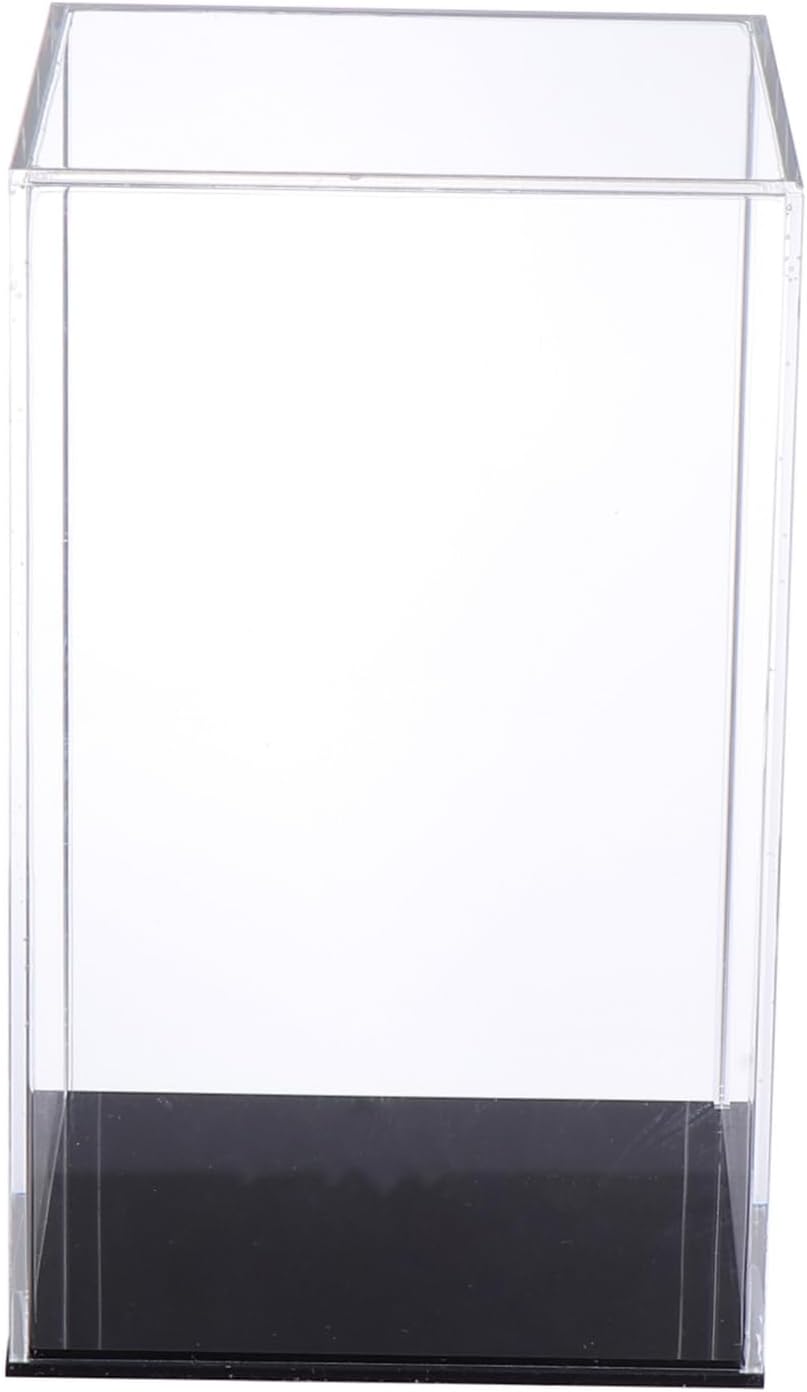1pc Transparent Acrylic Display Case for Collectibles Vertical Model Storage Box Sturdy Design for DIY Micro Landscapes Art Display