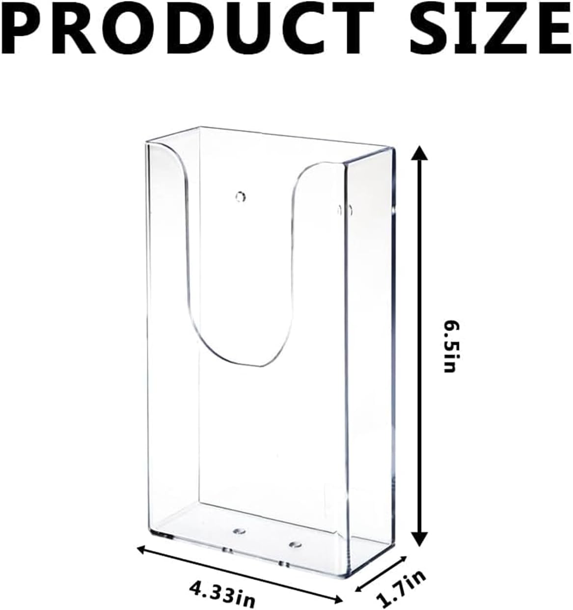 Wholesale Acrylic Brochure Holders, 4x6 inches Slide-in Interlocking, 6 Pack Wall Mount Pamphlet Holder for Magazine, Pamphlet, Booklets, Menu, Journals China Factory Bulk Supply