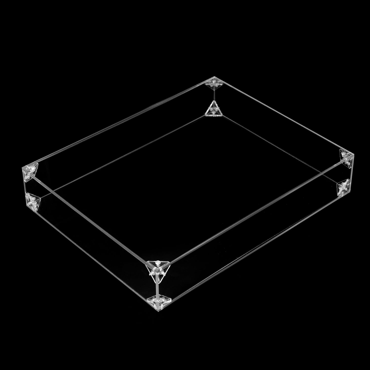 Wholesale OEM ODM QWORK Acrylic Shadow Box Display Case - 11x14 inches Clear Assemble Display Frame for Tabletop or Wall Mount - Perfect for DIY Crafts, Memorabilia, and Keepsakes Factory & Supplier