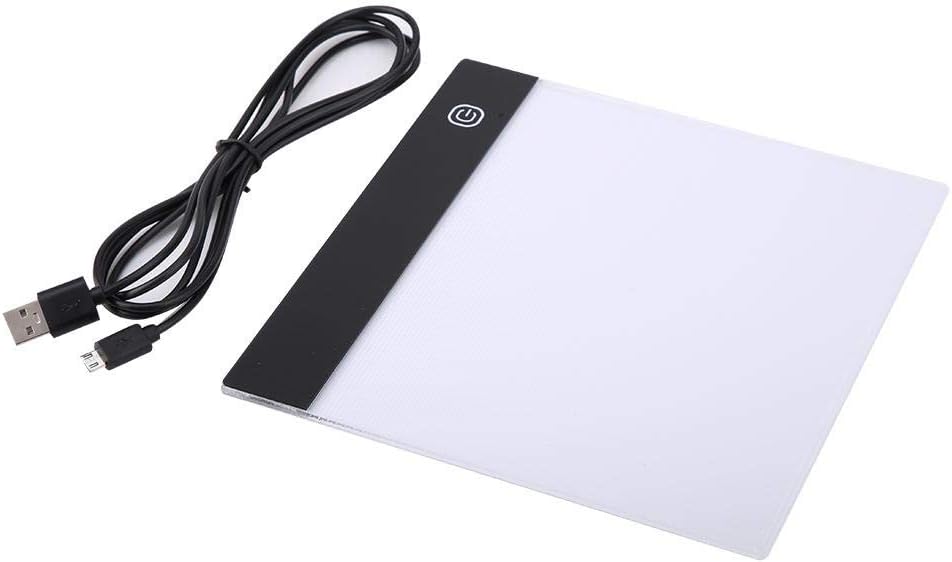 A5 Size LED Tracing Light Box Board Drawing Copy Pad Table+USB Cable Drawing Streaming Sketching Animation Stenciling for Stenciling, 2D Animation, Calligraphy