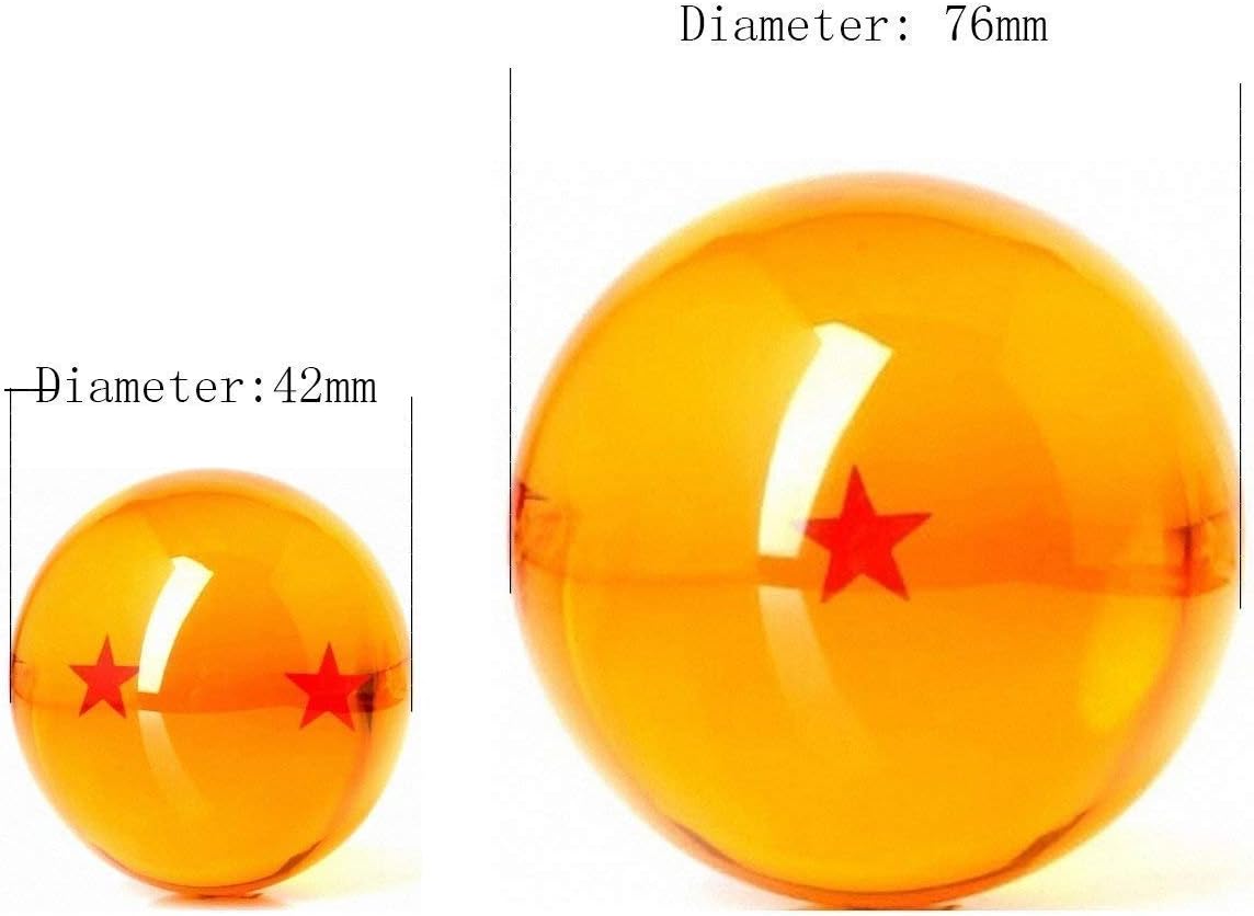 ODM 7pcs 42mm Crystal Acrylic Resin Glass Ball with Gift Box Dragon Transparent Play Balls Custom Mold Development