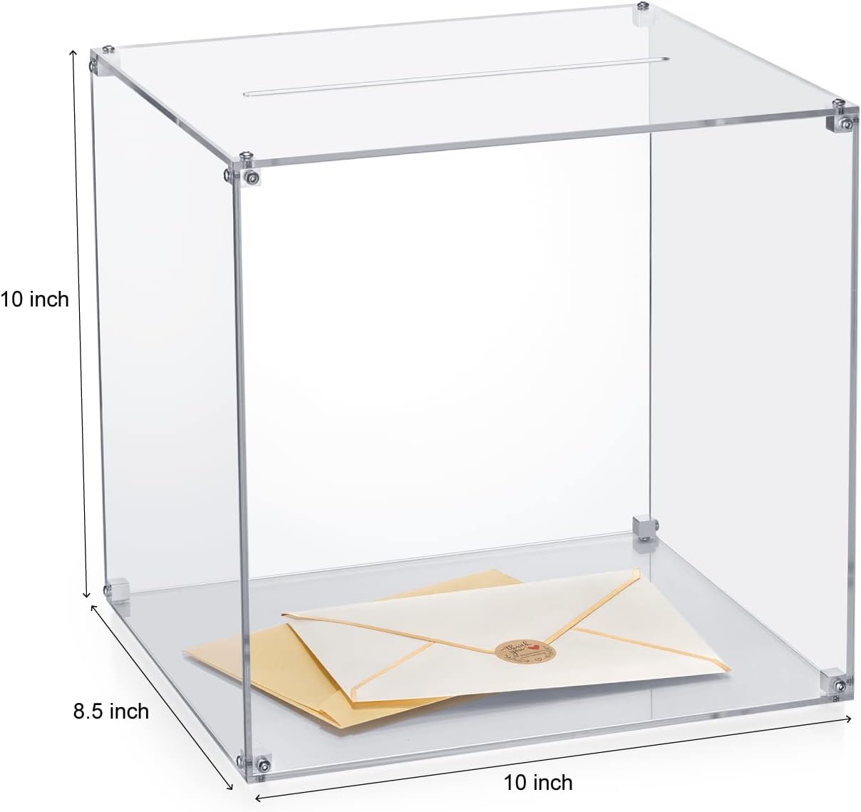 ODM All Clear Acrylic Card Box, DIY Wedding Box with Your DIY Print, Assembly Box for Reception/Wedding Box/Party Graduation & Birthday Baby Shower Decorations(10x10x8.5) Custom Mold Development