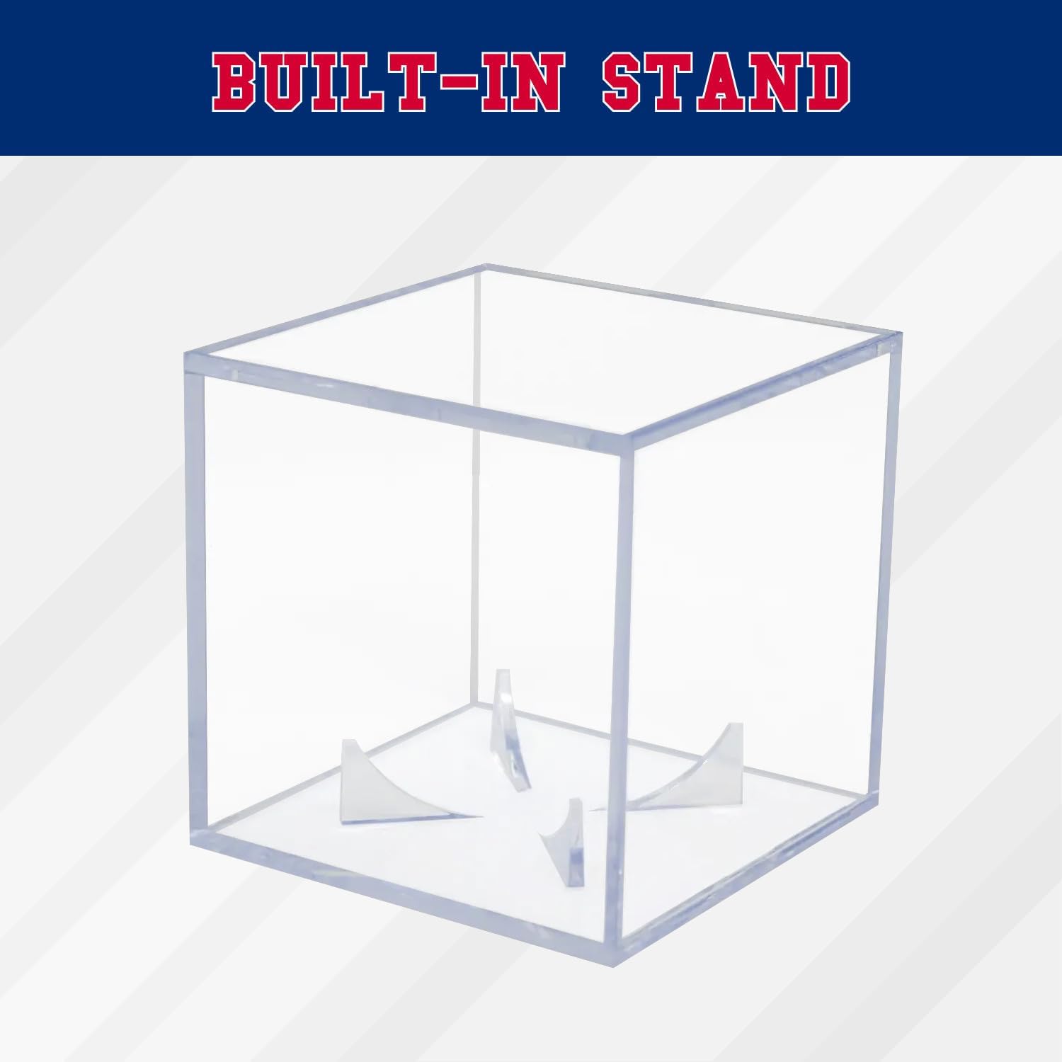 ODM (2 Count) Display Zone Baseball Cube - Crystal Clear UV Protected Acrylic Display Case Box - Autographed Game Ball Holder (Fits Official Size MLB Ball) - Signed Baseball Memorabilia Storage Custom Logo Service