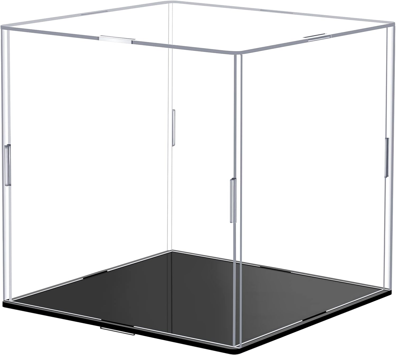 Clear Self-Assembly Acrylic Display Case Transparent Dust Proof Protection Showcase for Figurine Collectibles Figures Basketball(6 x 6 x 6 Inch)