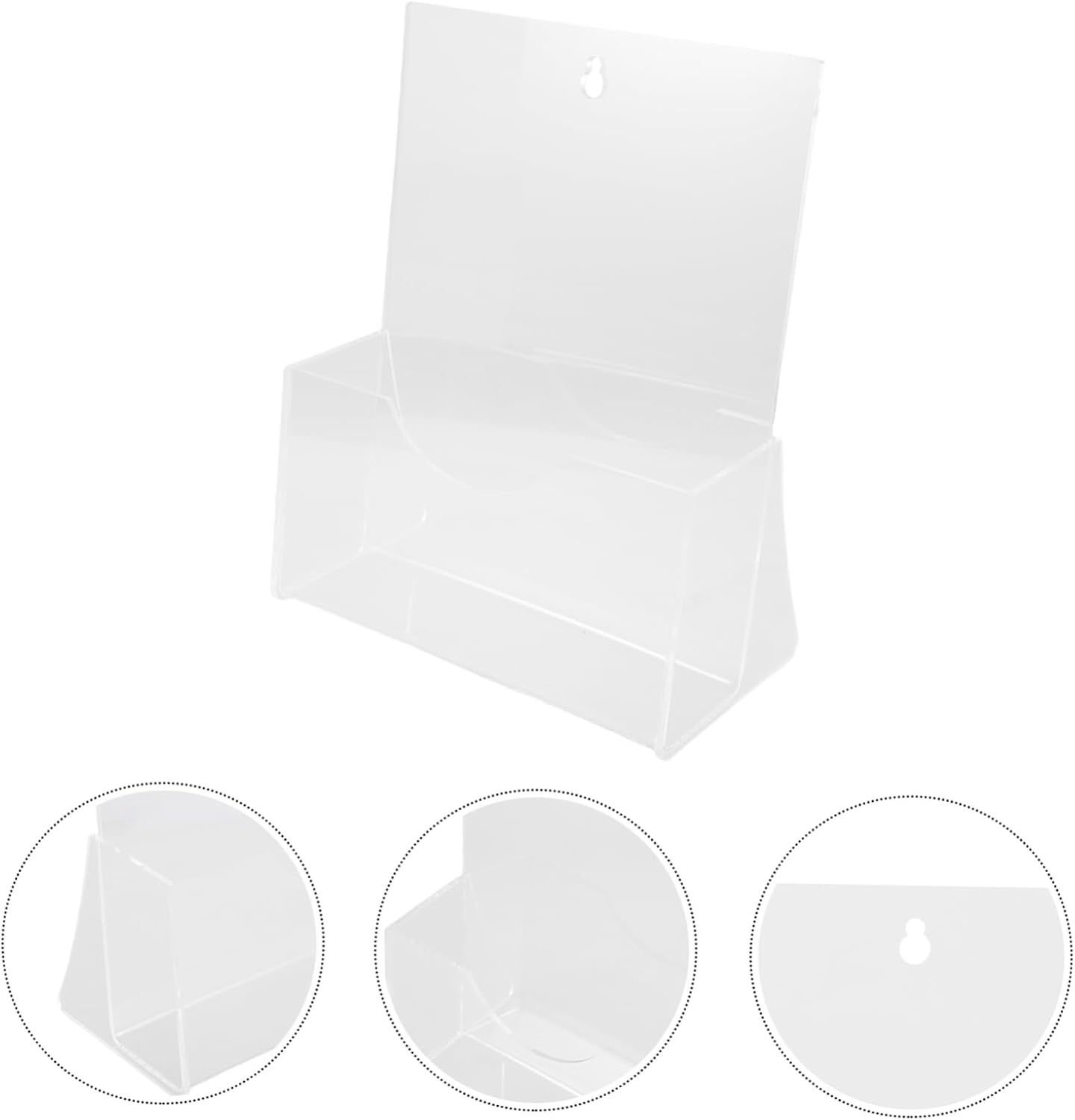 Wholesale Acrylic Brochure Holder Clear Document Display Stand for Magazines Flyers and Pamphlets Lightweight and Modern Organizer for Home Office and Retail Use China Factory Bulk Supply