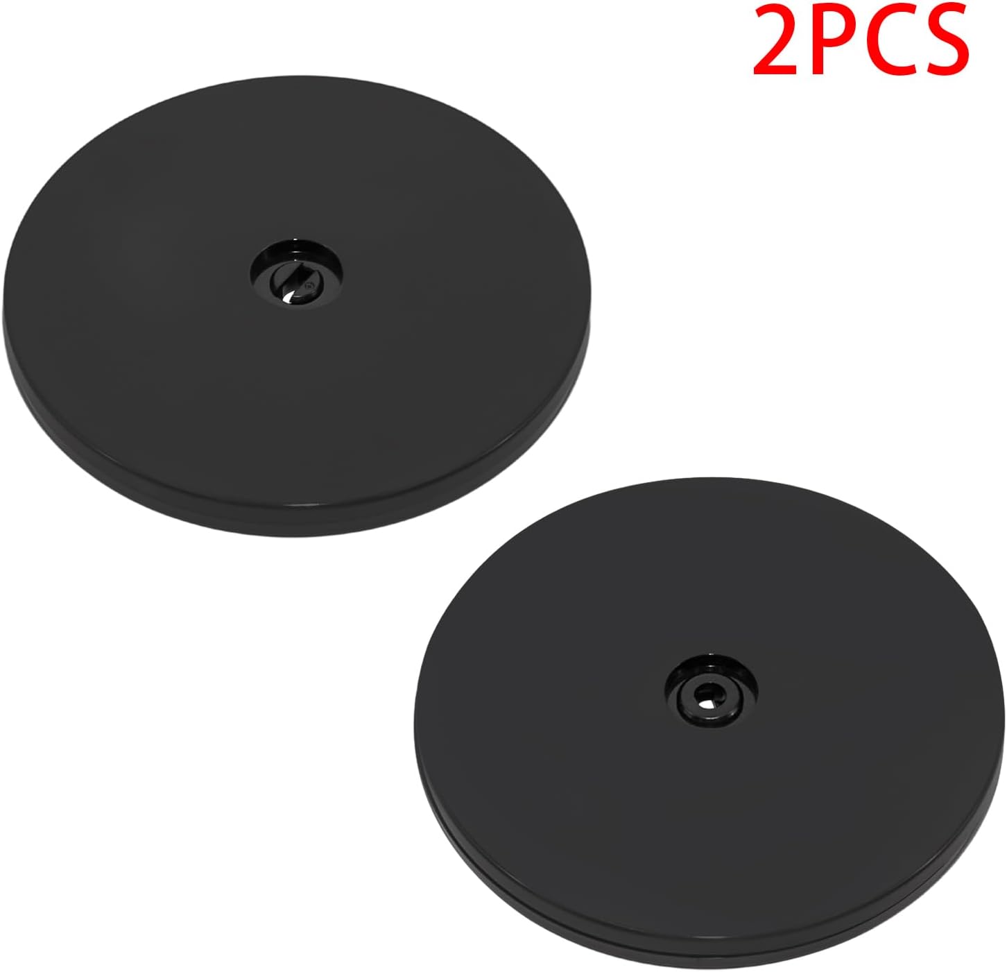 Private Label 2 Pcs Black 6 inch Acrylic Lazy Susan Rotating Turntable Organizer Bearings - Round Swivel Plate for Spice Rack, Table, Cake, Kitchen Pantry Dropshipping Friendly