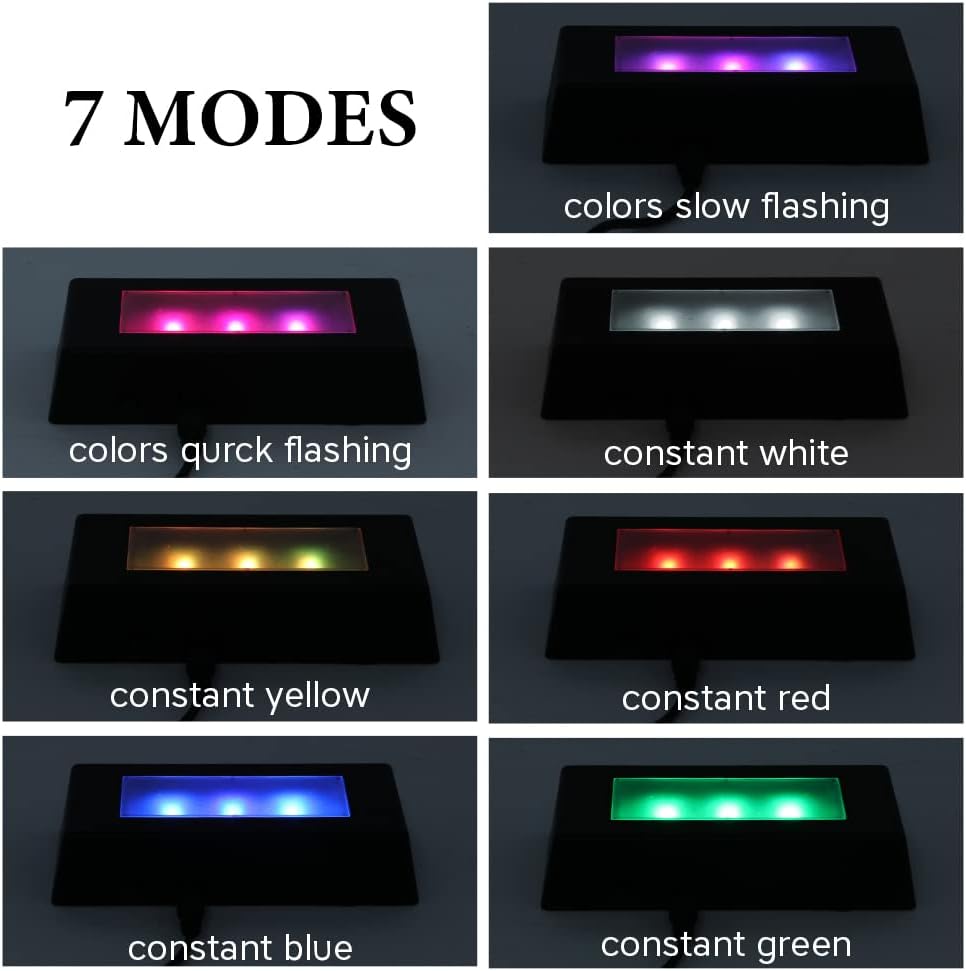 Private Label 2 Pack LED Light Stand Base Rectangle Display Pedestal Lighted Box for Acrylic 3D Crystal Glass Artwork,Holiday Party Decoration(black) Ecommerce Ready Product