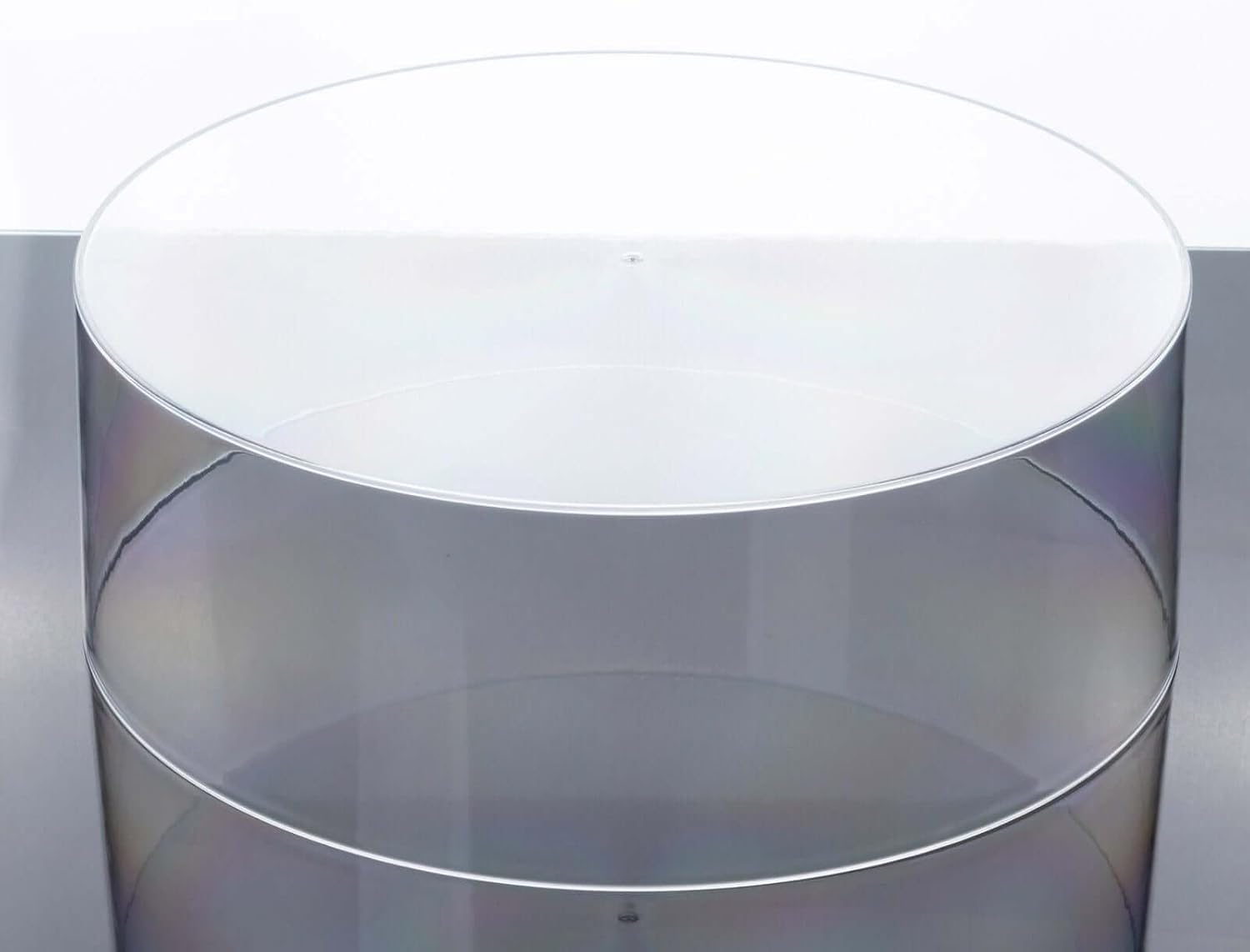 Private Label Efavormart 14" Round Clear Acrylic Cake Stand, Transparent Fillable Display Box, Pedestal Riser with Hollow Bottom OEM Wholesale Manufacturer
