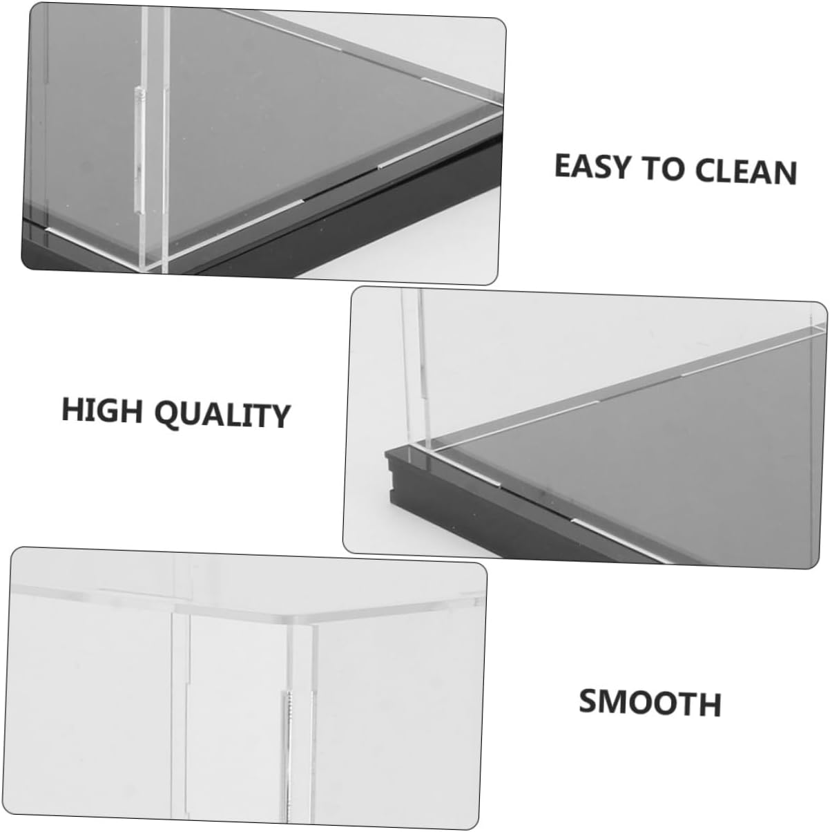 ODM KICHOUSE Clear Acrylic Display Case for Models Transparent Cube Organizer for Countertop and Dustproof Showcase for Collectibles Storage Custom Logo Service