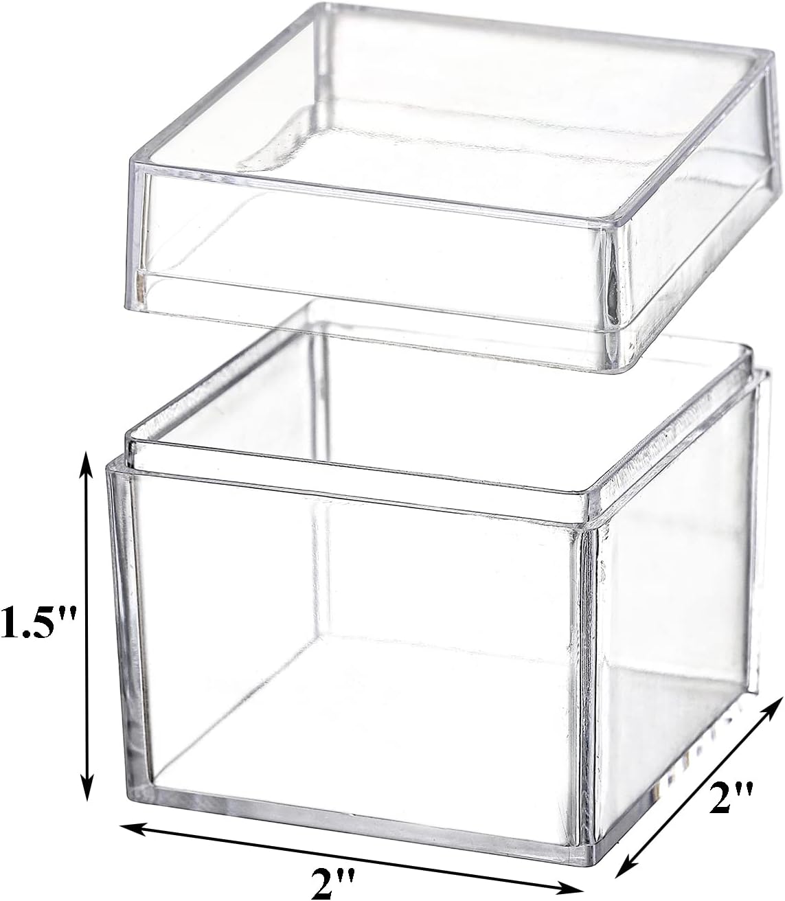 ODM Okllen 36 Pack Acrylic Square Cube, Small Clear Box with Lids, Treat Gift Boxes Candy Storage Container for Cosmetics, Makeup, Jewelry, Party Favor, 2x2x2 Inches Custom Logo Service