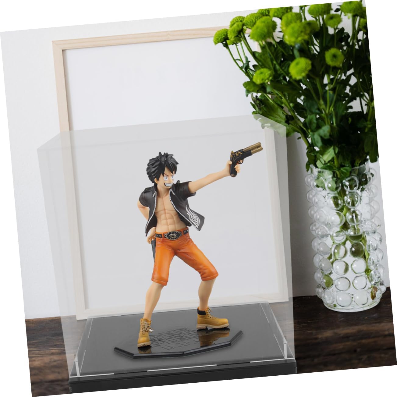 ODM KICHOUSE Clear Acrylic Display Case for Models Transparent Cube Organizer for Countertop and Dustproof Showcase for Collectibles Storage Custom Logo Service