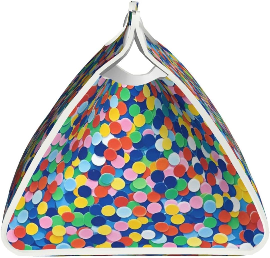 Private Label Tissue Box Cover PU Leather Rectangular Tissue Holder Confetti Bright Pattern Tissue Box Decorative Napkin Dispenser Paper Holder for Night Stand Kitchen Bathroom Office 7.9" L x 4.9" W x 4.5" H Wholesale Manufacturer