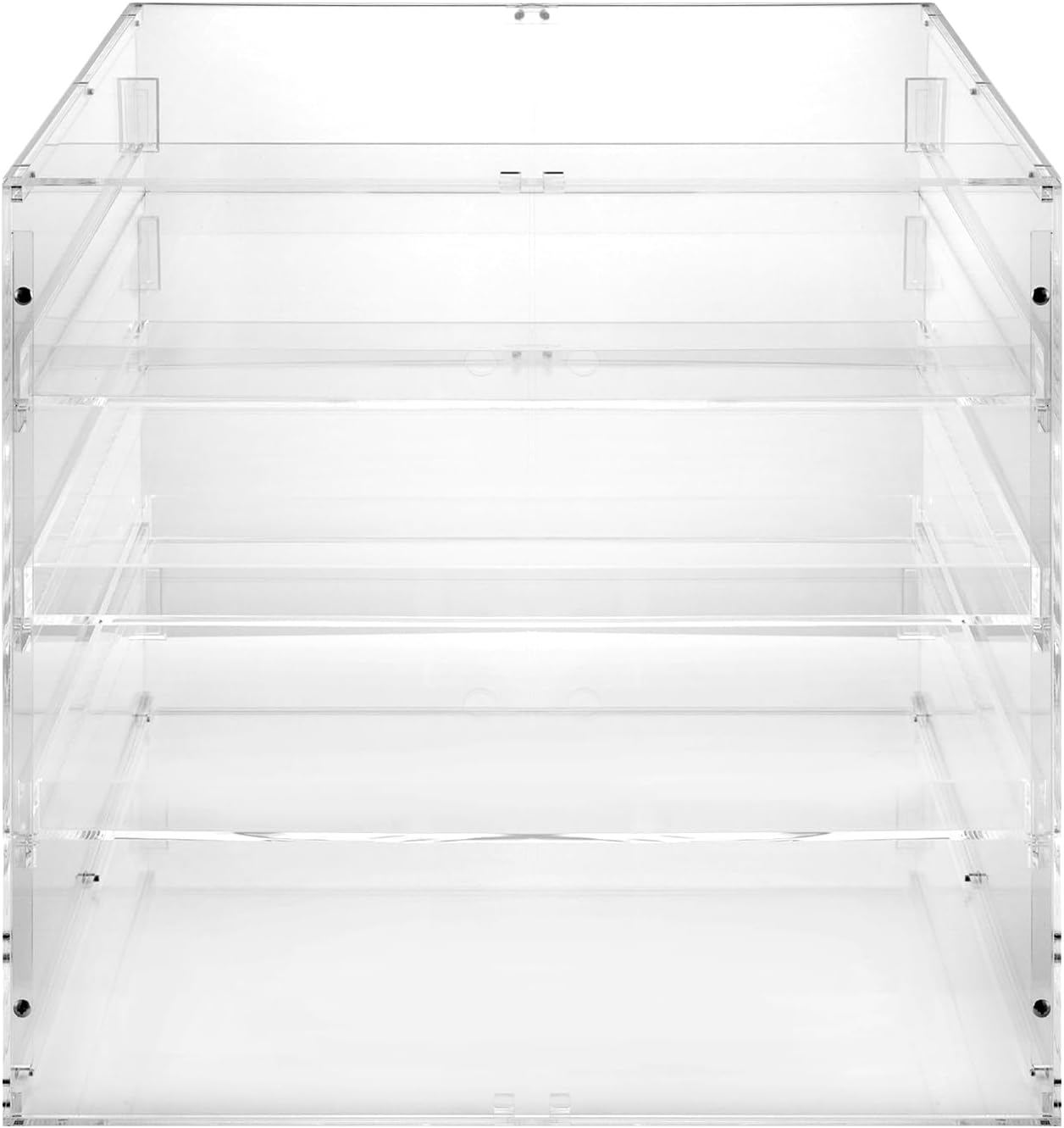 Wholesale OEM ODM Clear Acrylic Pastry Display Case, Bakery Display Case Countertop 3-Tier Commercial Countertop Display Case Large Display Box Bread Display Case (L 18.7" × D 17.71"× H 17.71") Factory & Supplier