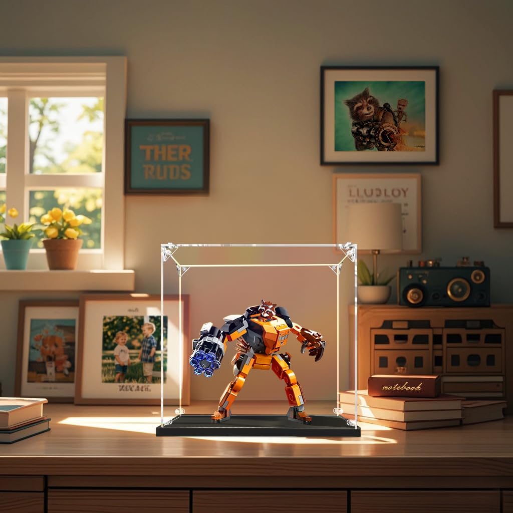 Wholesale OEM ODM Clear Acrylic Display Case, Self-Assemble Showcase for Collectibles, Action Figures, Dolls, Toys - Alternative Glass Box for Commemorative Gifts (11x11x11 inch, 28x28x28 cm) Factory & Supplier