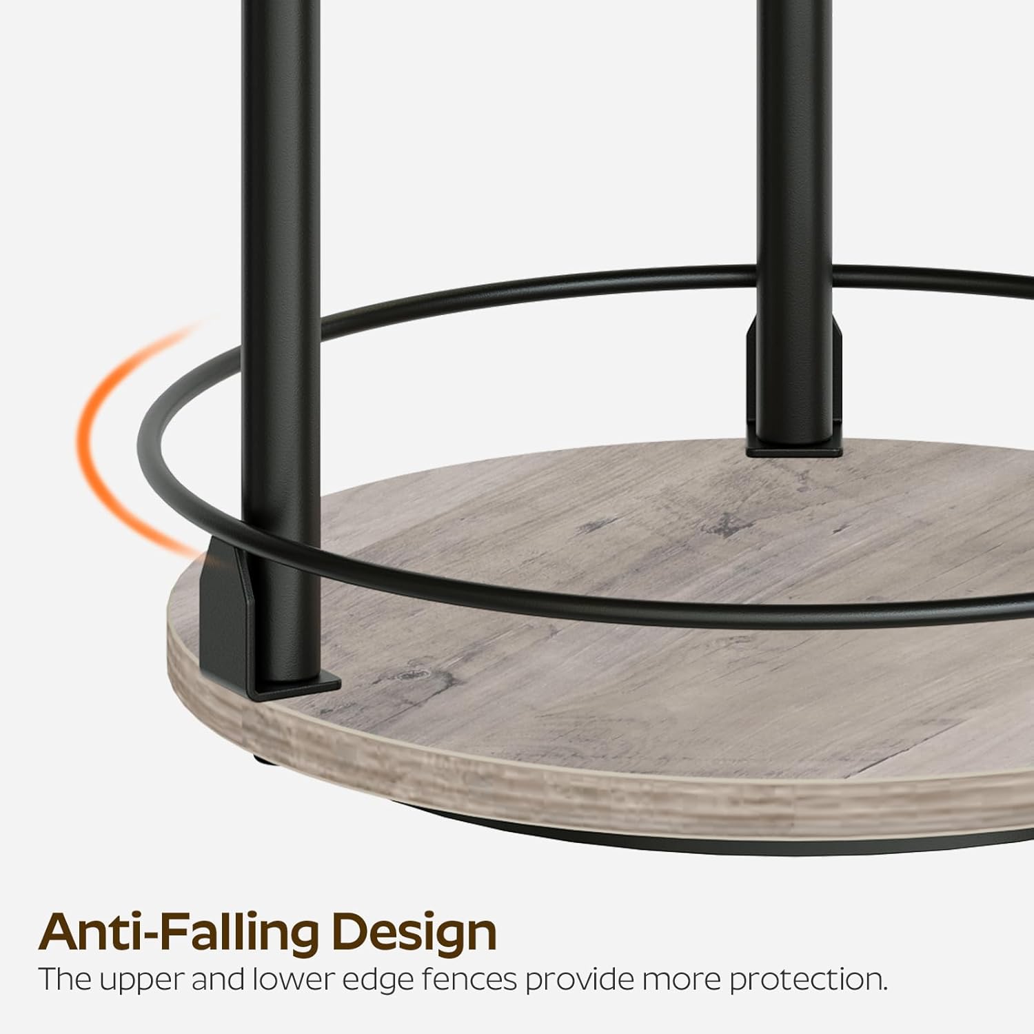 Private Label 3-Tier Lazy Susan Organizer, Rotating Spice Rack, Spinning Organizer, Industrial Turntable Spice Rack Organizer for Cabinet, Kitchen Countertop, Greige and Black SR23BG Dropshipping Friendly