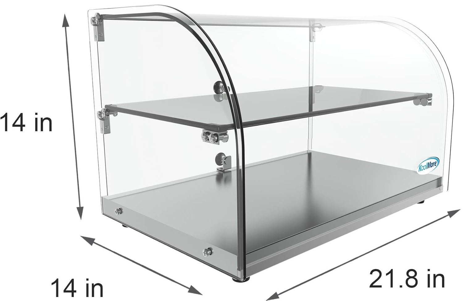 Wholesale OEM ODM KoolMore - DC-2C 22" Commercial Countertop Bakery Display Case with Front Curved Glass and Rear Door - 1.5 cu. ft. Factory & Supplier