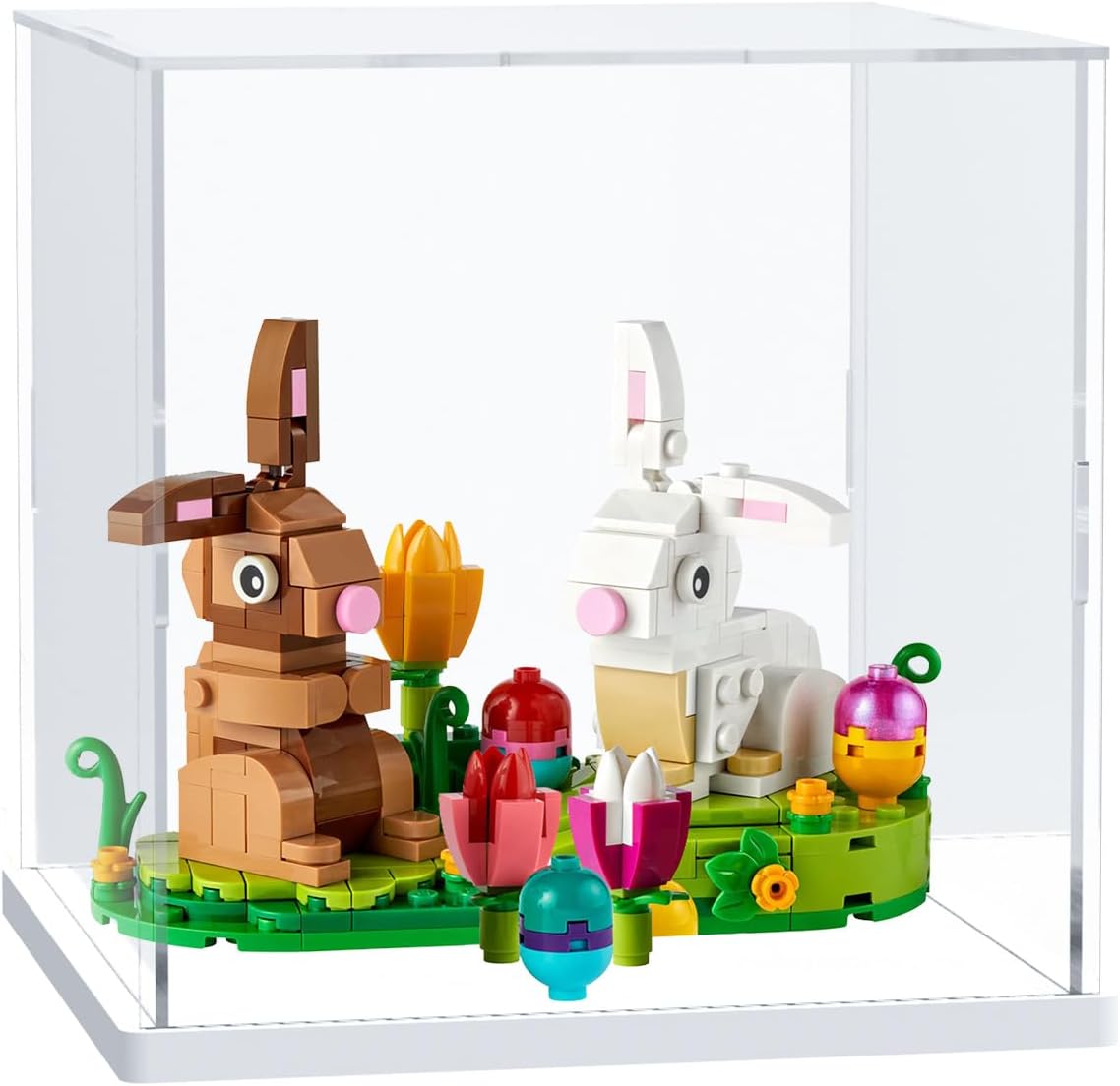 ODM Nynelly Acrylic Display Case for Collectibles with Thick Base, Clear Cube Plexiglass Boxes for Display Figures Dolls, Countertop Case, 6" × 6" × 6" Custom Logo Service