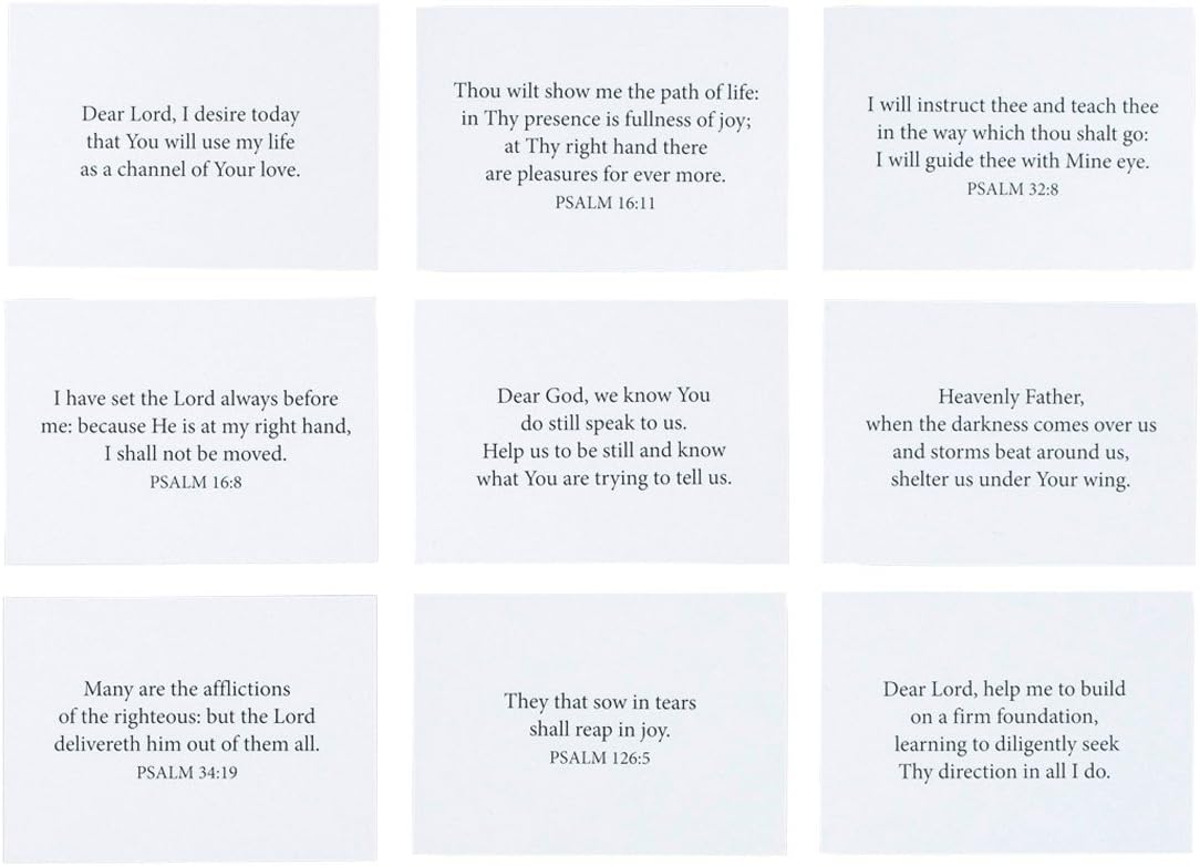 ODM DaySpring - God's Word Promise Box: Prayers and Promises (King James Version) - Large Print Cards with Scriptures and Prayers (T9656) 3 3/4" x 2 1/2" x 2 3/4" Custom Mold Development