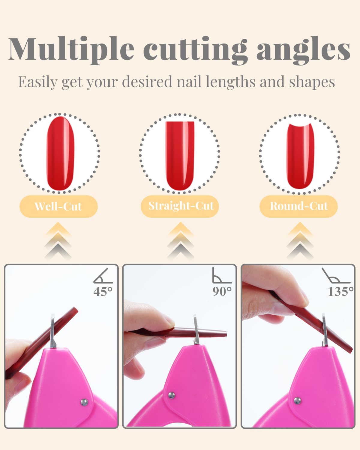 Private Label MORGLES Extra Long Tapered Square Nail Tips, 240 Pcs 3XL Full Cover Fake Tips Clear Nail Kit with Glue, Clipper, Files and Cuticle Fork for Acrylic Home DIY with Box Custom Logo Service