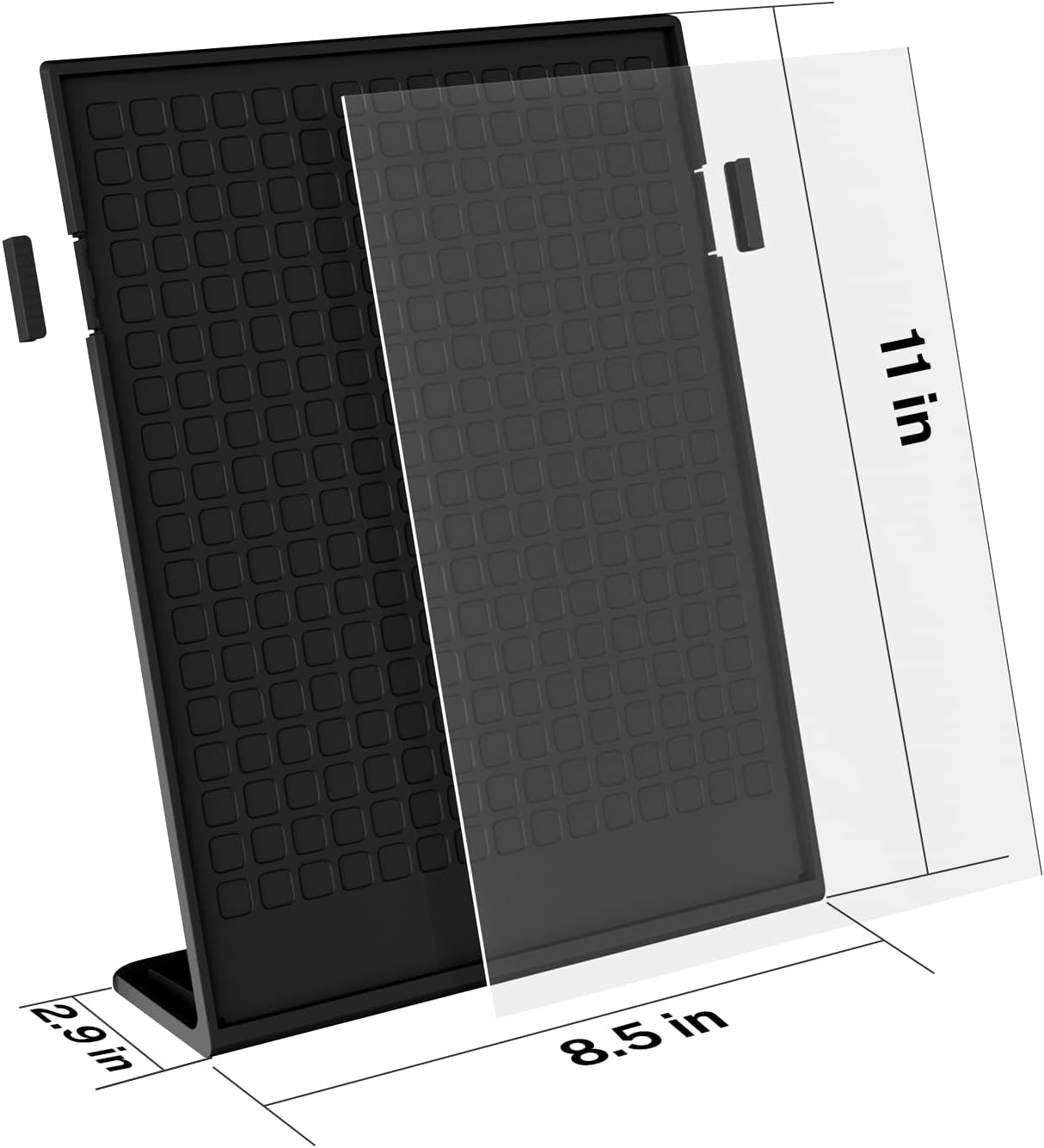 Wholesale MaxGear Fall Resistant Acrylic Sign Holder 8.5 x 11 Inches 3 Pack, Slant Back Table Flyer Menu Display Stand, Heavy Duty Plastic Acrylic Sign Frame Paper Holder for Business, Store, Restaurant, Black China Factory Bulk Supply