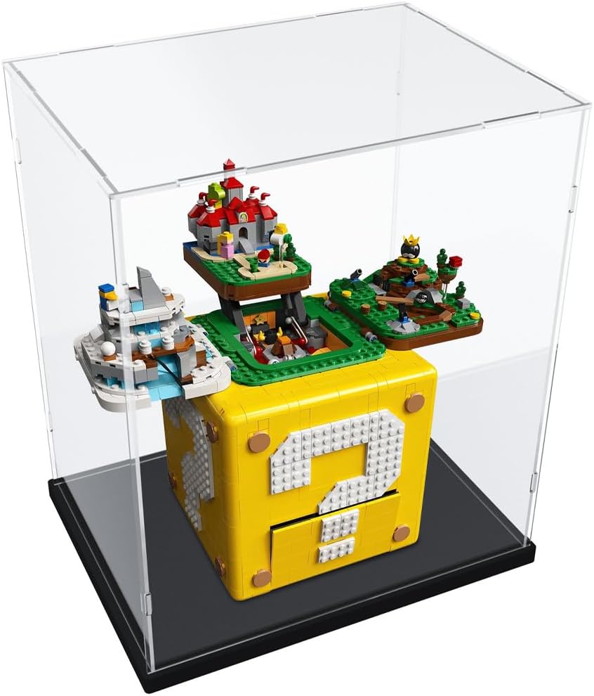 ODM DuvinDD Assemble Acrylic Display Case for Collectibles Countertop Clear Lego Display Box Dustproof Protective Acrylic Boxes for Display Action Figure Toys Showcase with Thick Base (13.7x9.8x15.7inch) Custom Logo Service