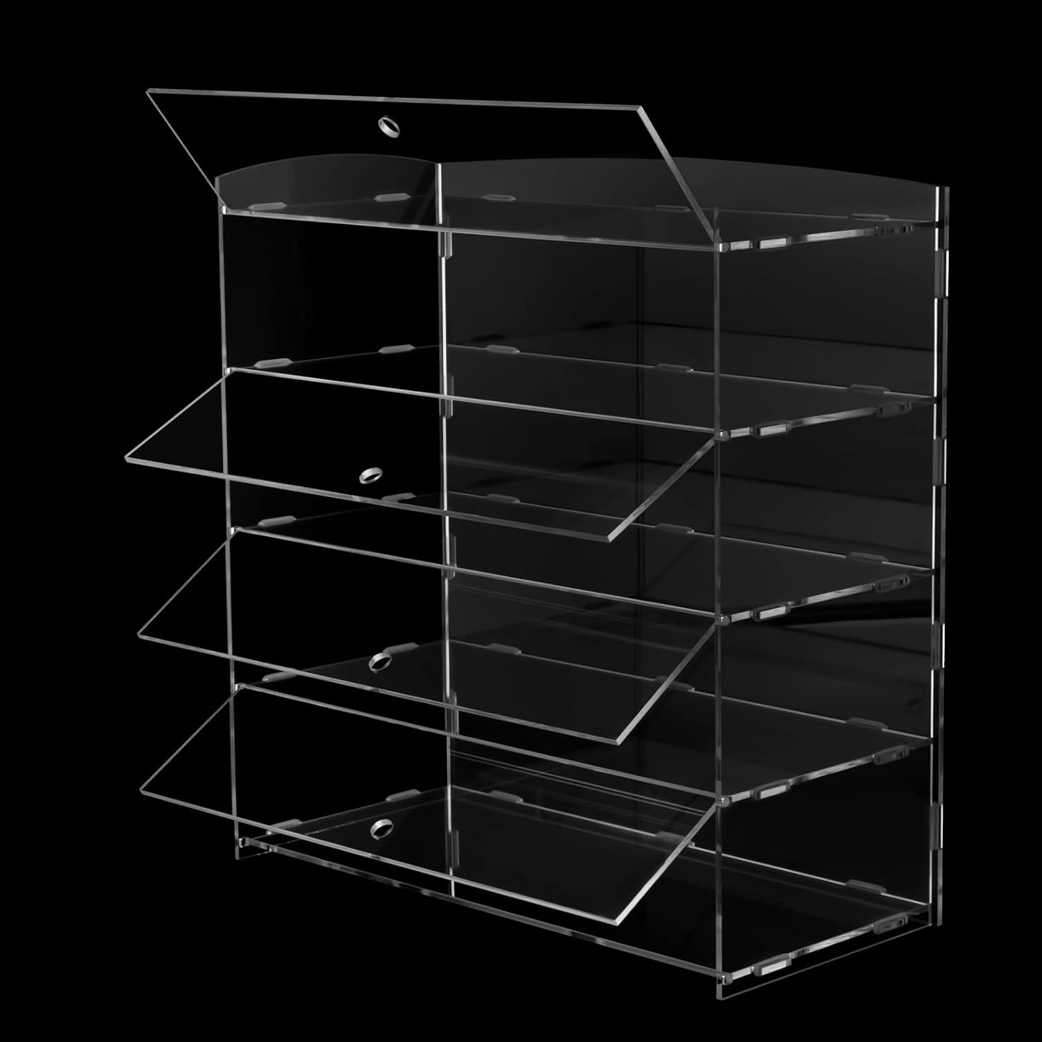Wholesale OEM ODM Undercat Acrylic Display Case Retail Display Counter Cases Acrylic Bakery Pastry Display Shelf Donut Cookie Display Cabinet Case Factory & Supplier