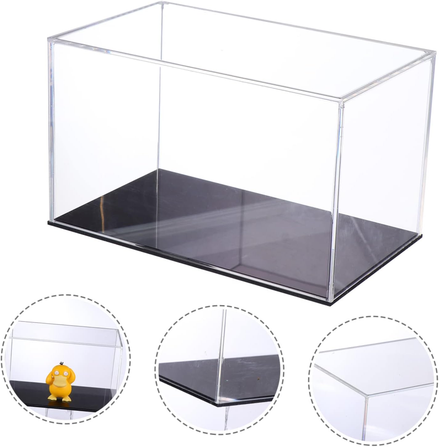 Wholesale OEM ODM Yardwe 1pc Transparent Acrylic Display Case Box for Models Trinkets Easy Access Storage for Collectibles Dust Simple Assembly Versatile Use Factory & Supplier