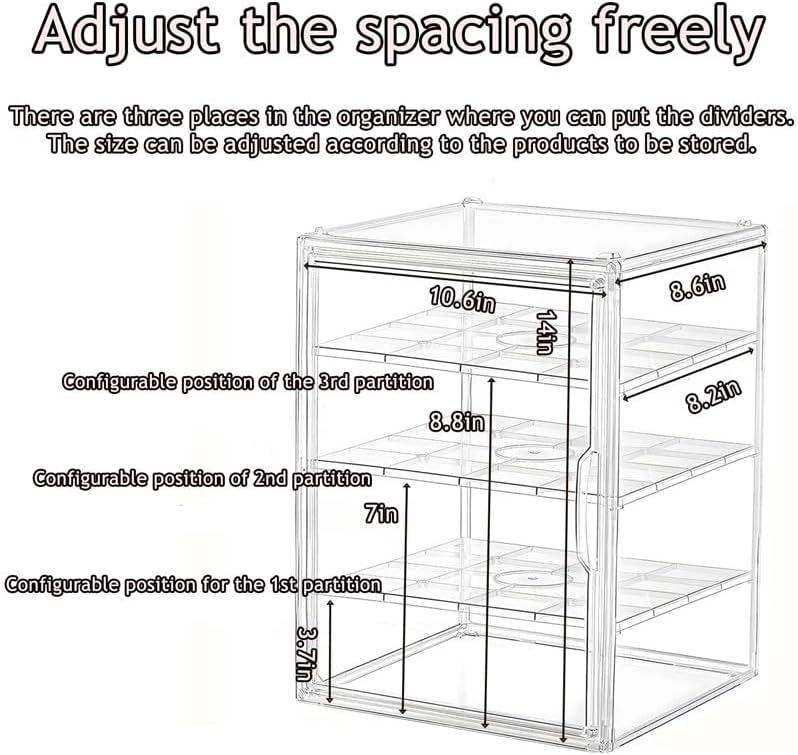 Wholesale OEM ODM Pastry Display Case Bread Box Acrylic Case Donut Cake Pie Cabinet Dessert Muffins Cookies for Kitchen Countertop 4-Tier Adjustable Clear Bread Storage with Magnetic Door(4 Floors) Factory & Supplier